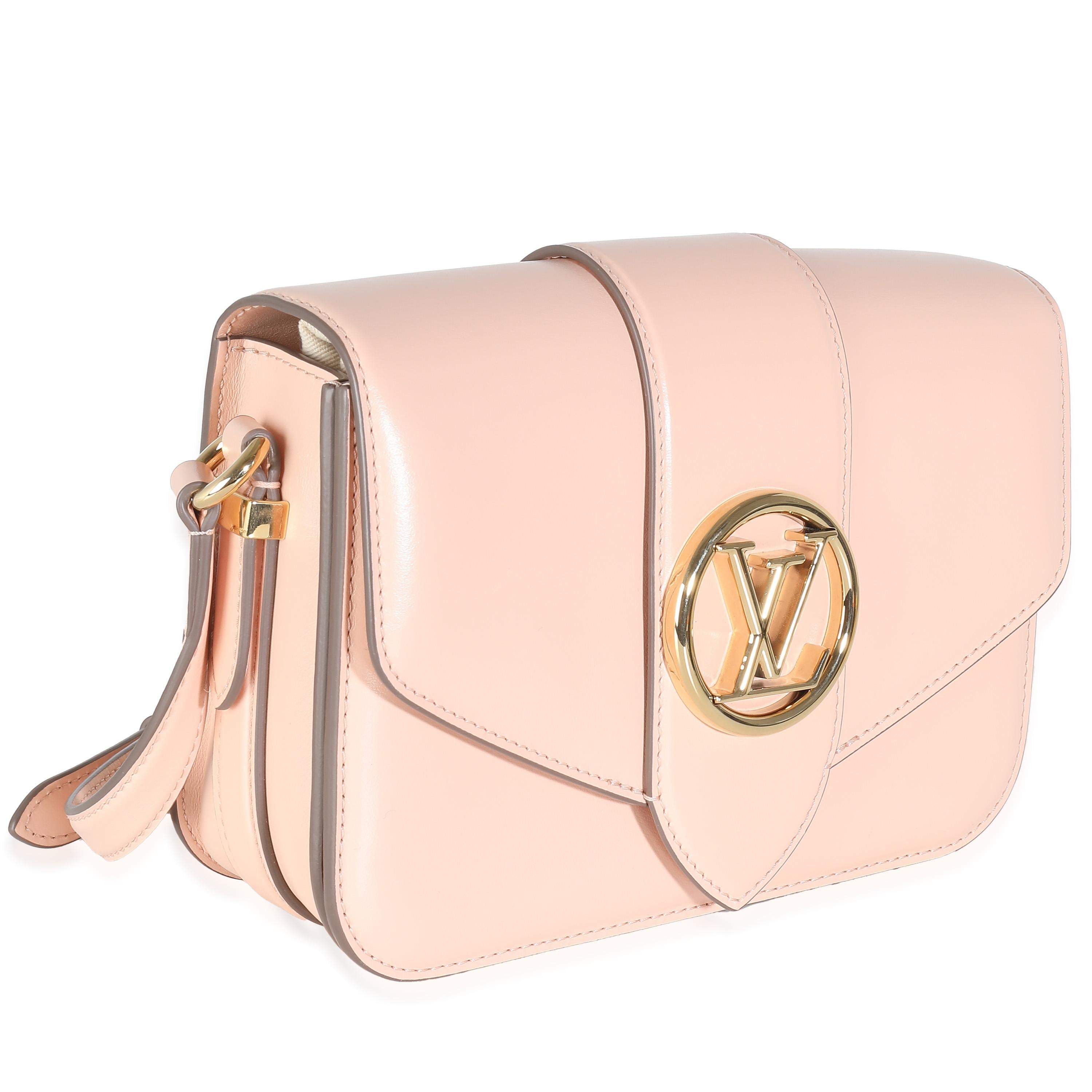 White Louis Vuitton Rose Himalaya Smooth Calfskin LV Pont 9 For Sale