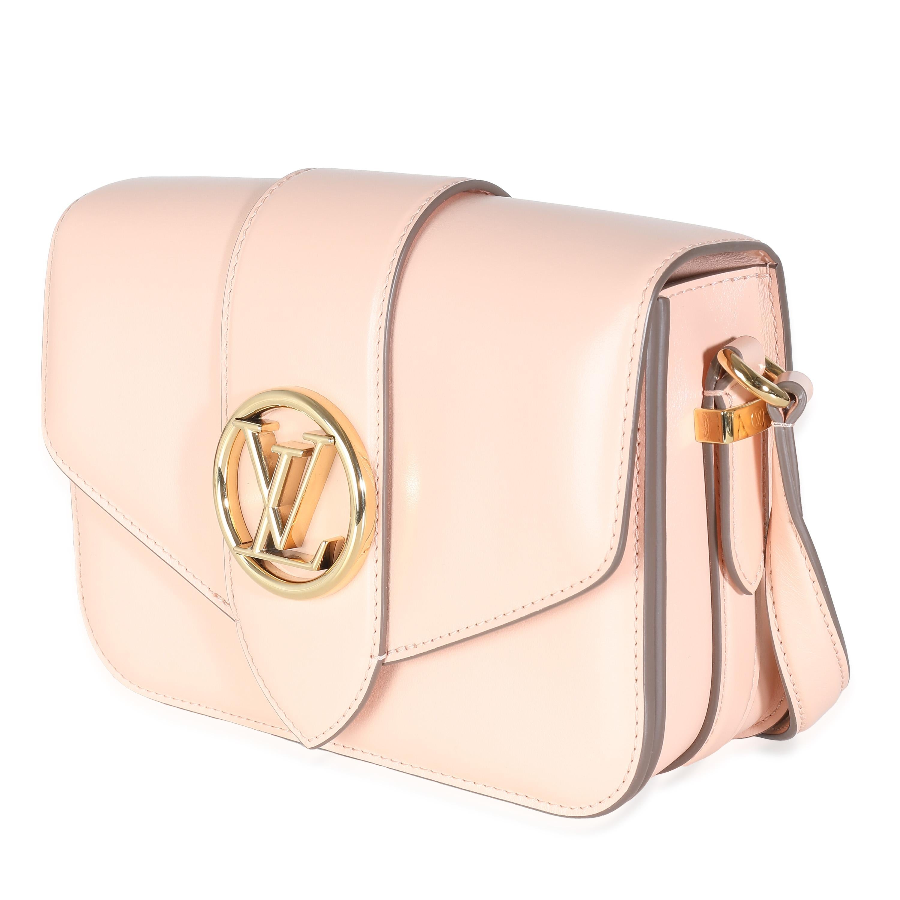 Louis Vuitton Rose Himalaya Smooth Calfskin LV Pont 9 In Excellent Condition For Sale In New York, NY