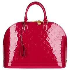 LOUIS VUITTON Rose Idian Monogram Vernis Leather Alma GM
