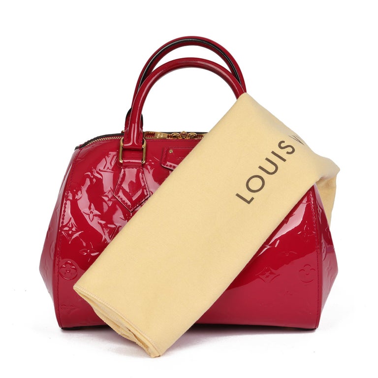 LOUIS VUITTON Rose Indian Monogram Vernis Leather Montana For Sale 8