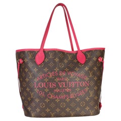 Louis Vuitton Rose Indien Monogram Articles de Voyage Ikat Neverfull MM