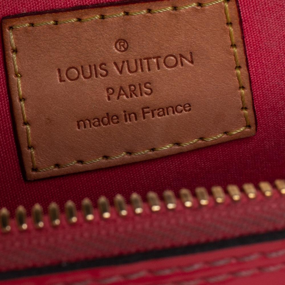 Louis Vuitton Rose Litchi Monogram Vernis Alma BB Bag 2
