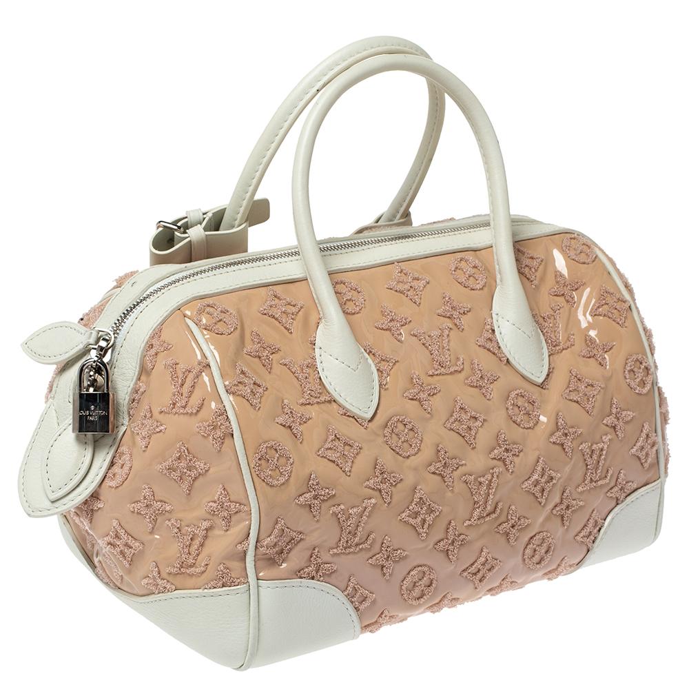 Louis Vuitton Limited Edition Speedy Bouclettes Runde Tasche mit Rosen-Monogramm im Zustand „Gut“ in Dubai, Al Qouz 2