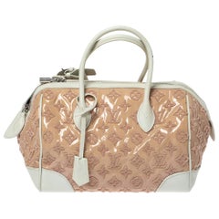 Louis Vuitton Rose Monogram Limited Edition Speedy Bouclettes Round Bag