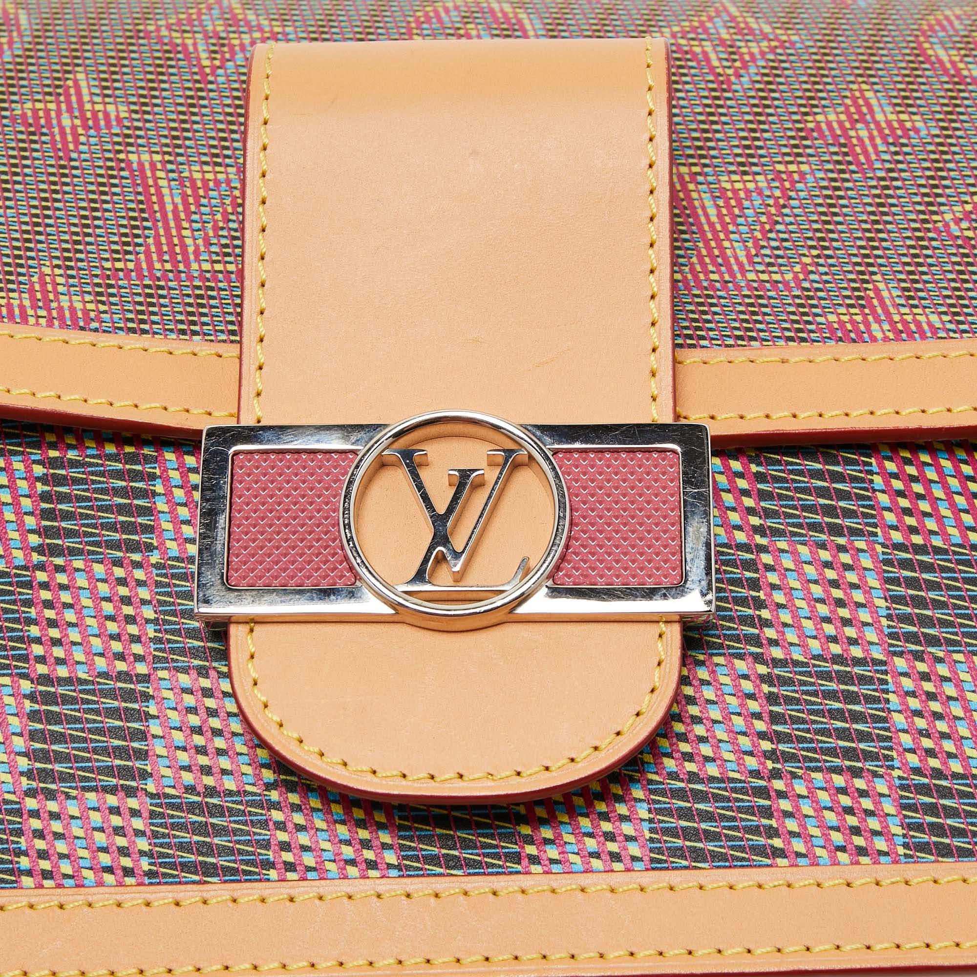 Louis Vuitton Rose Monogram LV Pop Canvas Dauphine MM Bag For Sale 3