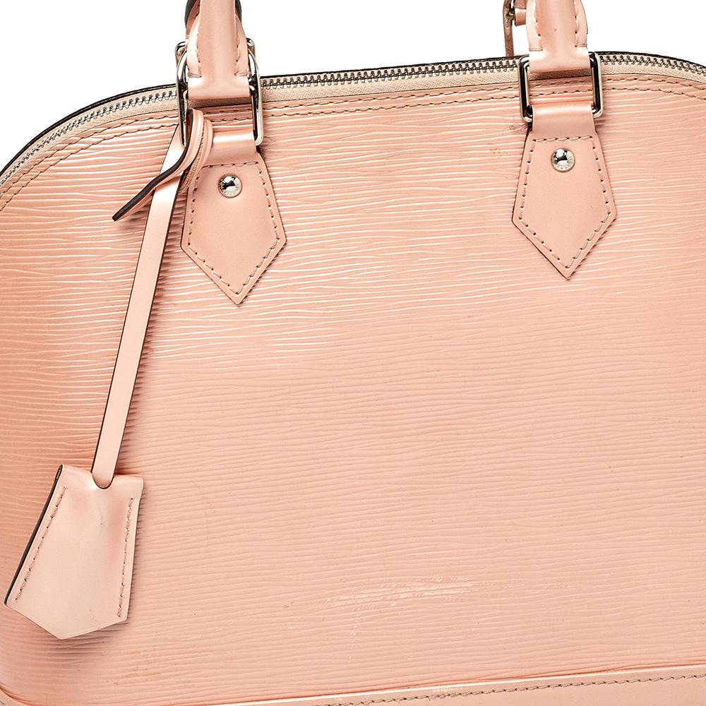 Louis Vuitton Rose Nacre Epi Leather Alma PM Bag 2