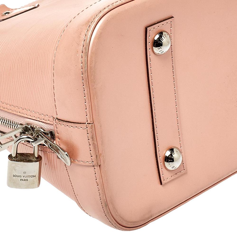 Women's Louis Vuitton Rose Nacre Epi Leather Alma PM Bag