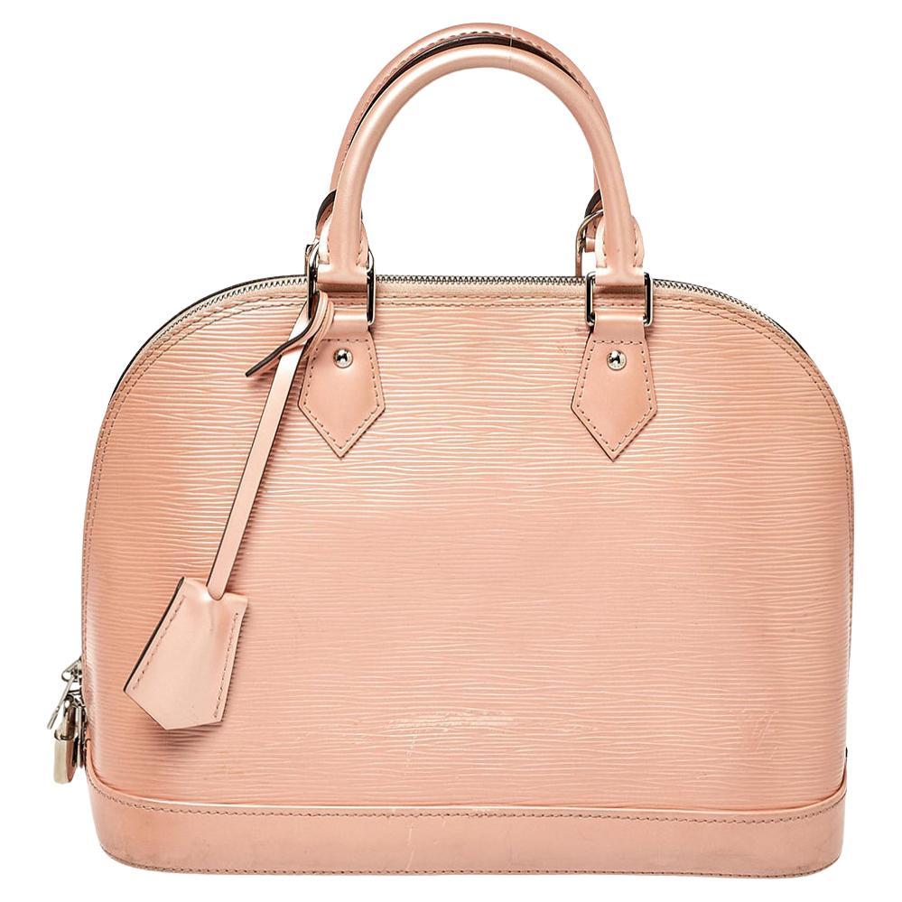 Louis Vuitton Rose Nacre Epi Leather Alma PM Bag