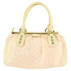 Louis Vuitton Rose Pink Monogram Mini Lin Trapeze PM Speedy Bag 123lv31