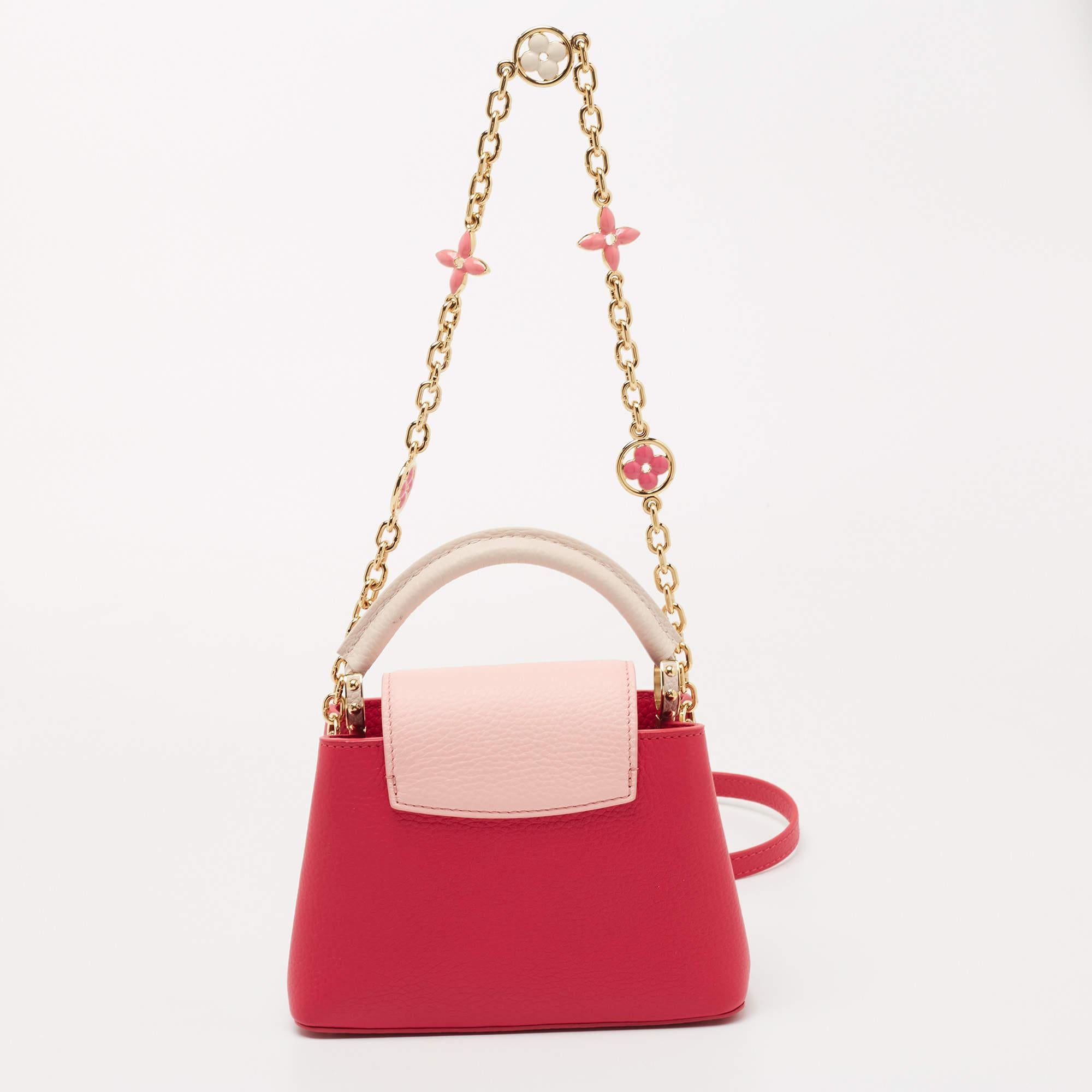 It is every woman's dream to own a Louis Vuitton handbag as appealing as this Capucines bag. Merged beautifully with a signature design, this gorgeous bag remains globally popular. This irresistible and elegant bag not just highlights your