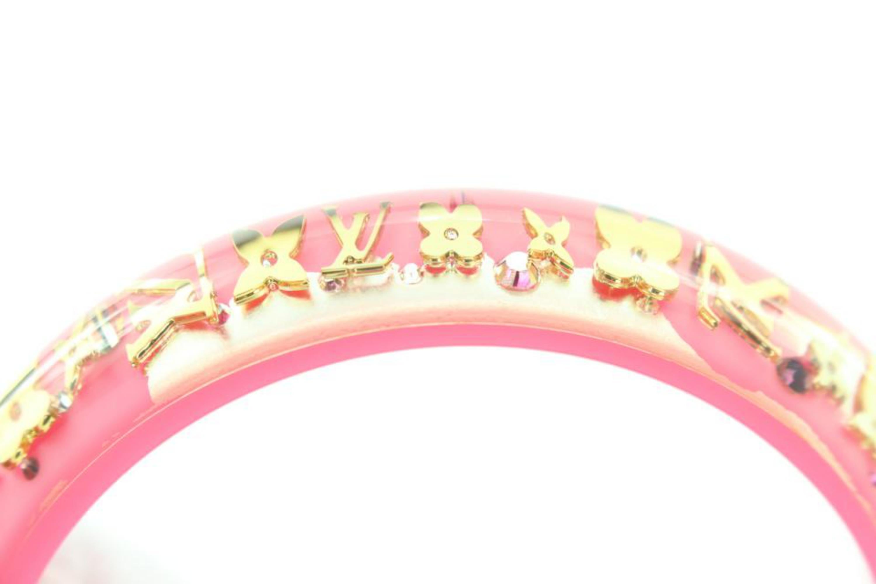 Louis Vuitton Bracelet jonc rose avec inclusions d'inclusions  2LV1026 2