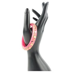 Louis Vuitton Rose Pop Inclusion Bangle Bracelet Bangle Cuff  2LV1026