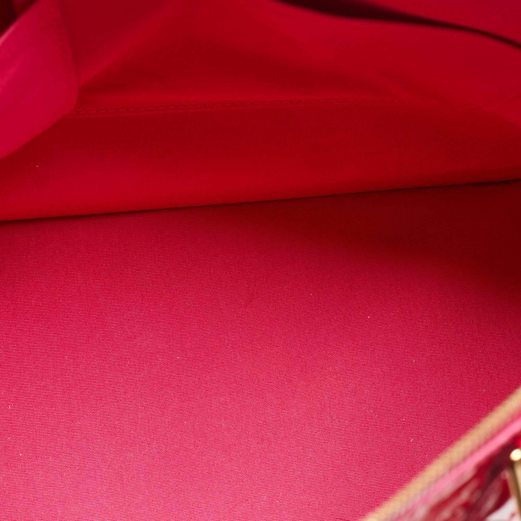 Louis Vuitton Rose Pop Monogrammierte Vernis Alma GM Tasche im Angebot 8