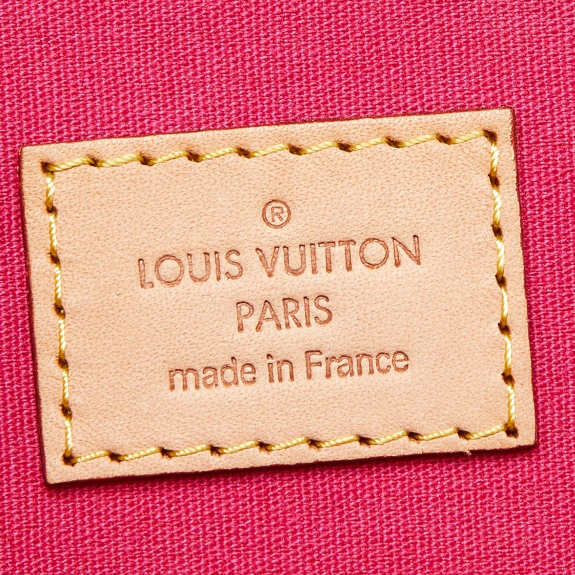 Louis Vuitton Rose Pop Monogram Vernis Alma GM Bag 8