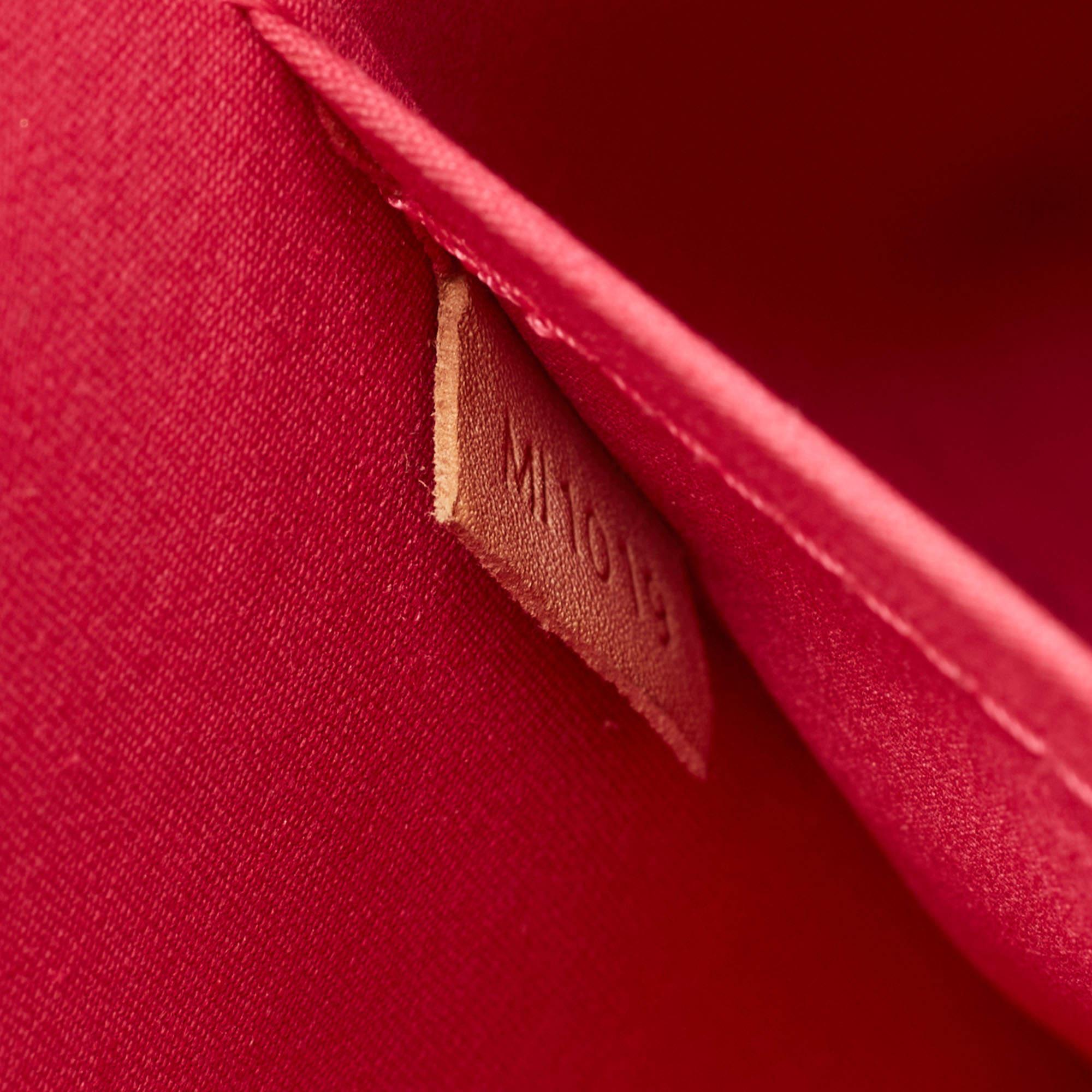 Louis Vuitton Rose Pop Monogram Vernis Alma GM Bag 12