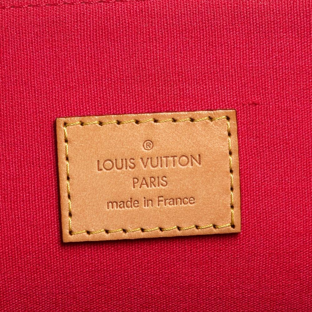 Louis Vuitton Rose Pop Monogram Vernis Alma GM Bag 1