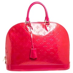 Louis Vuitton Alma Handbag Monogram Vernis PM For Sale at 1stDibs