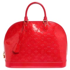 Louis Vuitton Rose Pop Monogram Vernis Alma GM Bag