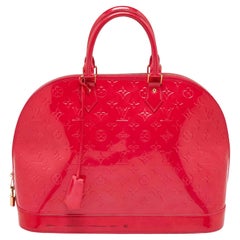 Sac Louis Vuitton rose Pop Monogram Vernis Alma GM