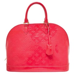 Louis Vuitton Rose Pop Monogram Vernis Alma GM Bag