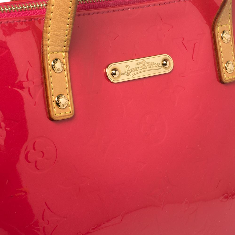 Louis Vuitton Rose Pop Monogram Vernis Bellevue PM Bag 5