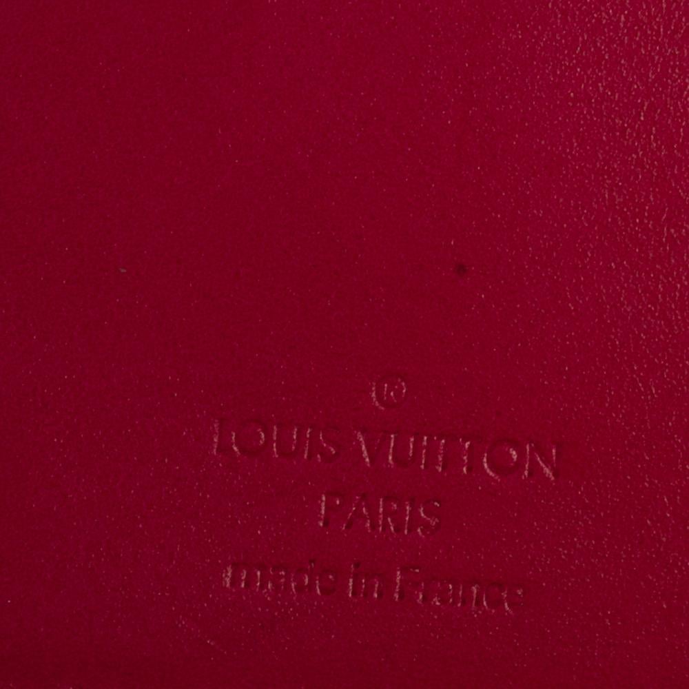 Louis Vuitton Rose Pop Monogram Vernis Port Feuille Vienoise French Purse Wallet 4
