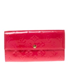 Louis Vuitton Rose Pop Monogram Vernis Sarah Wallet