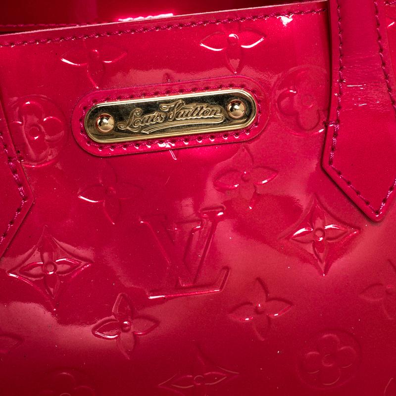 Louis Vuitton Rose Pop Vernis Wilshire PM Bag 5
