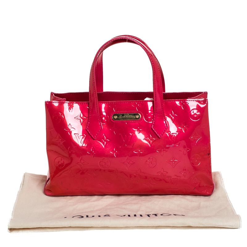 Louis Vuitton Rose Pop Vernis Wilshire PM Bag 6