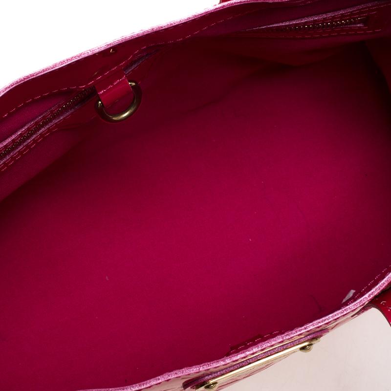 Louis Vuitton Rose Pop Vernis Wilshire PM Bag 3
