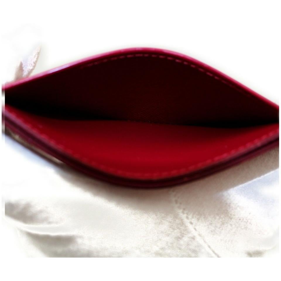 Louis Vuitton Rose Porte Card Case Cult Sample Epi Leather 872726 Wallet For Sale 7