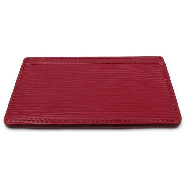 Louis Vuitton Red 39lk0109 Epi Compact Snap Wallet For Sale at 1stDibs