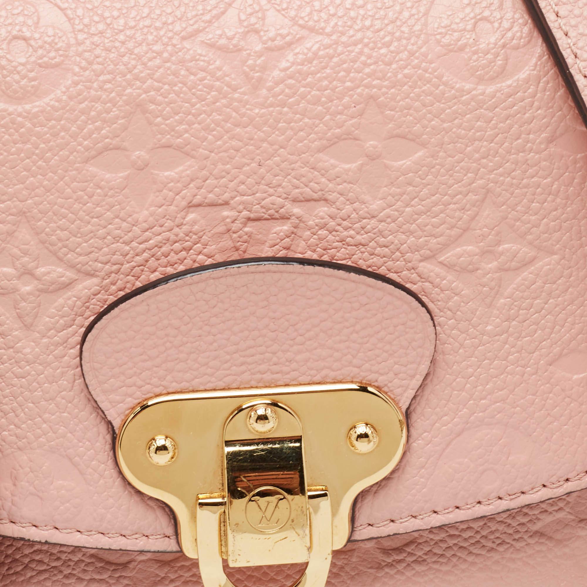 De las mujeres Bolso Louis Vuitton Rosa Poudre Monograma Empreinte Piel Georges BB