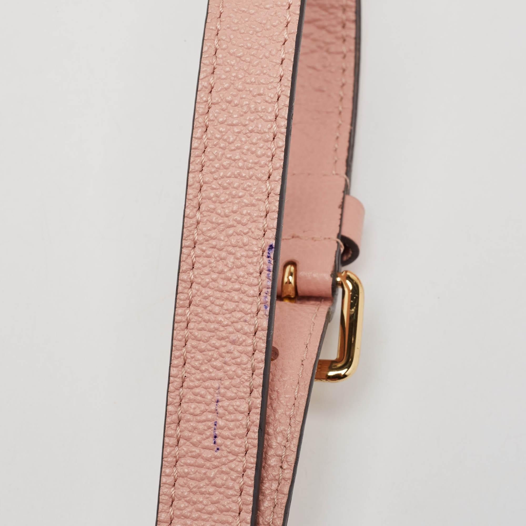 Bolso Louis Vuitton Rosa Poudre Monograma Empreinte Piel Georges BB 4