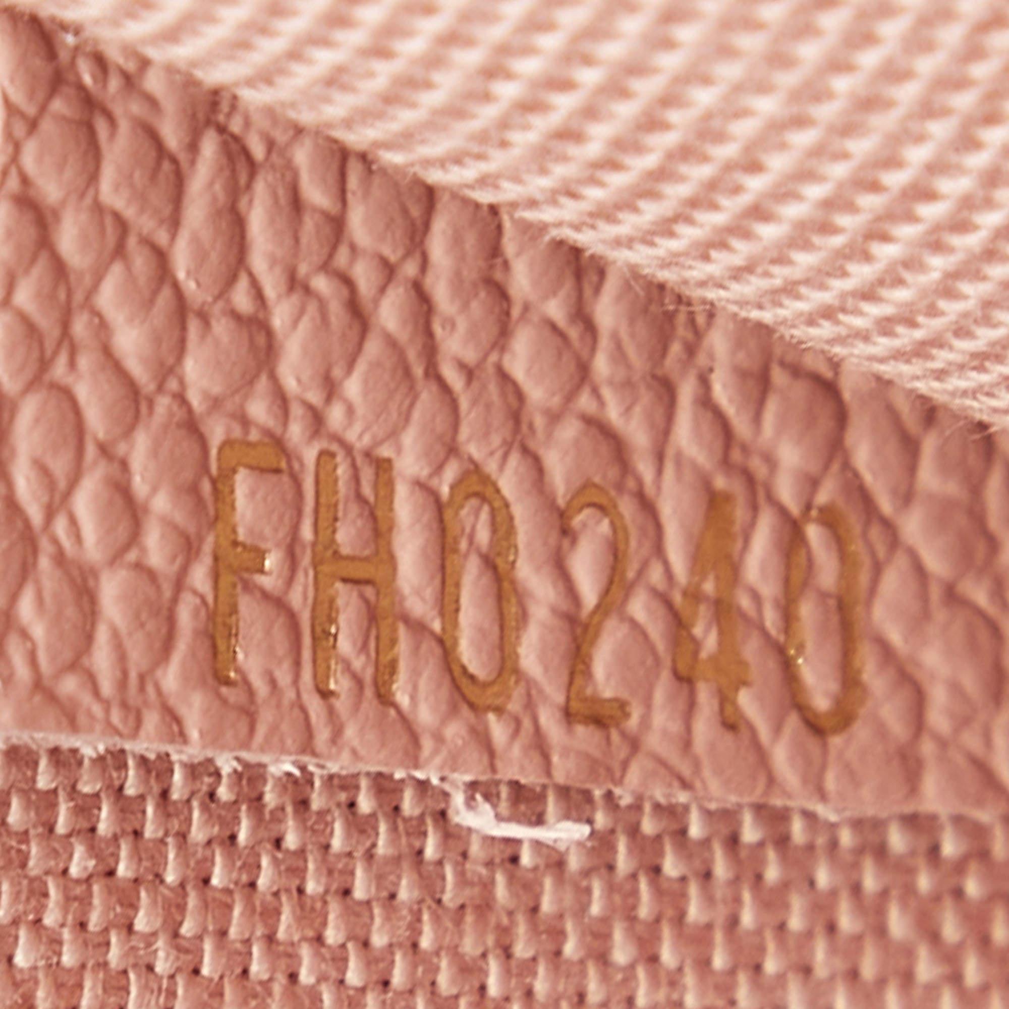 Louis Vuitton Rose Poudre Monogram Empreinte Leather Pochette Felicie Bag 5