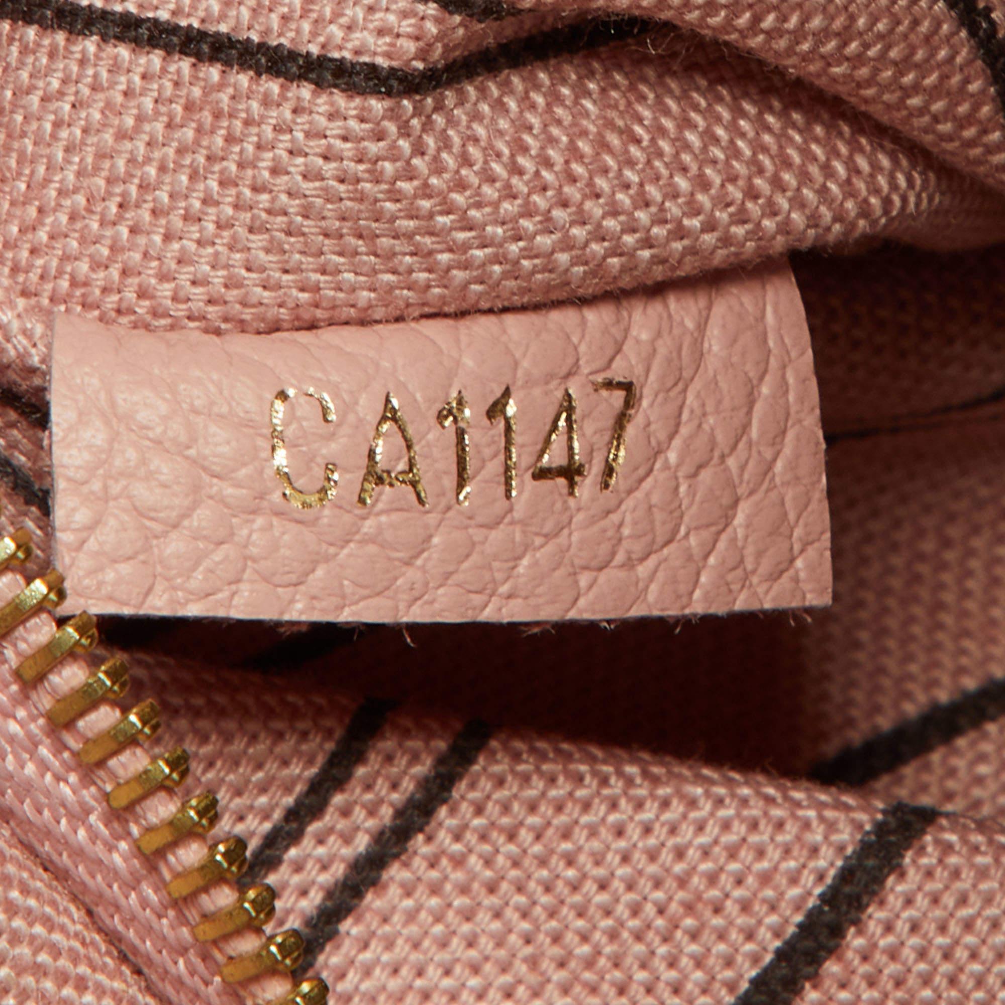 Louis Vuitton Rose Poudre Monogram Empreinte Leather Sorbonne Backpack 9