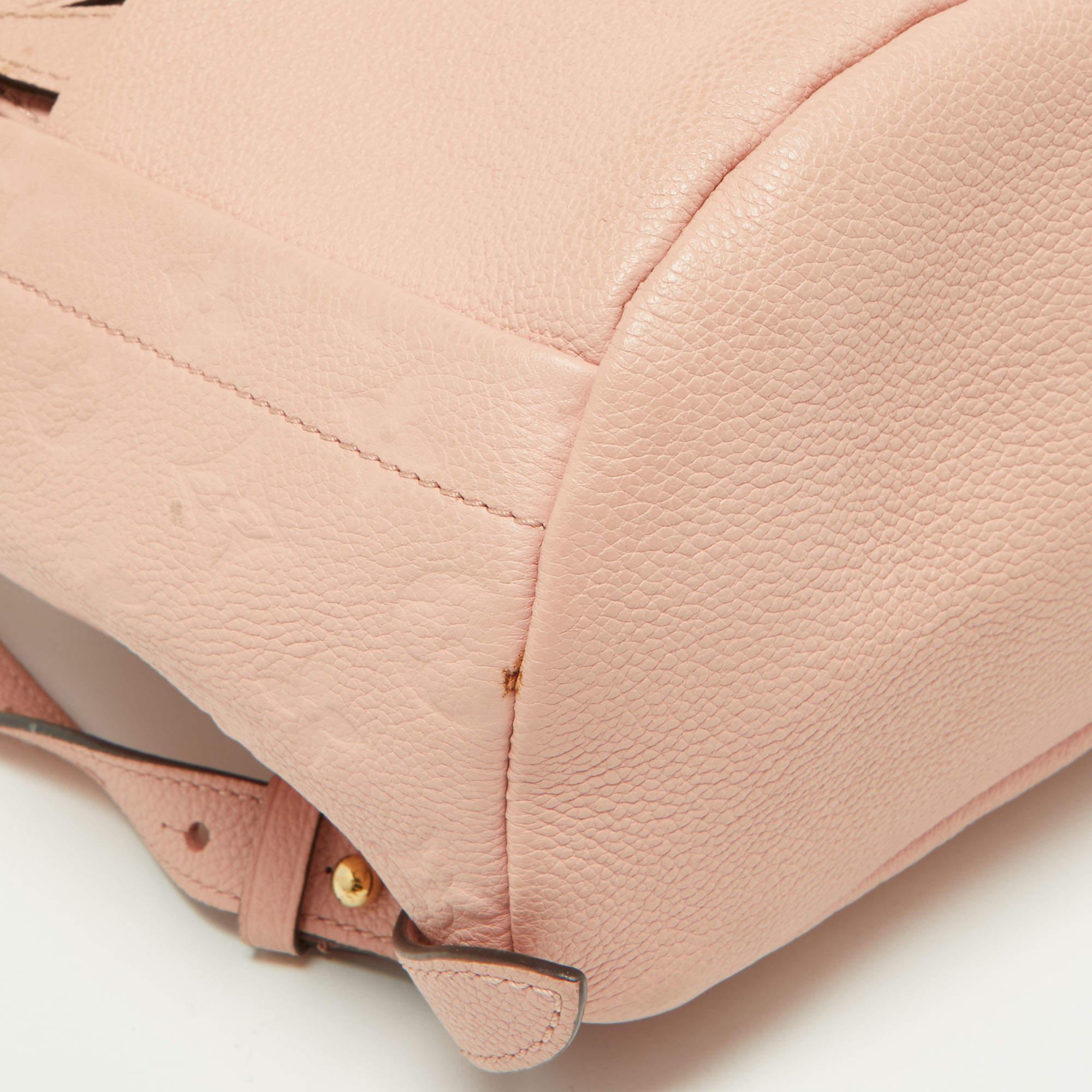 Louis Vuitton Rose Poudre Monogram Empreinte Leather Sorbonne Backpack 10