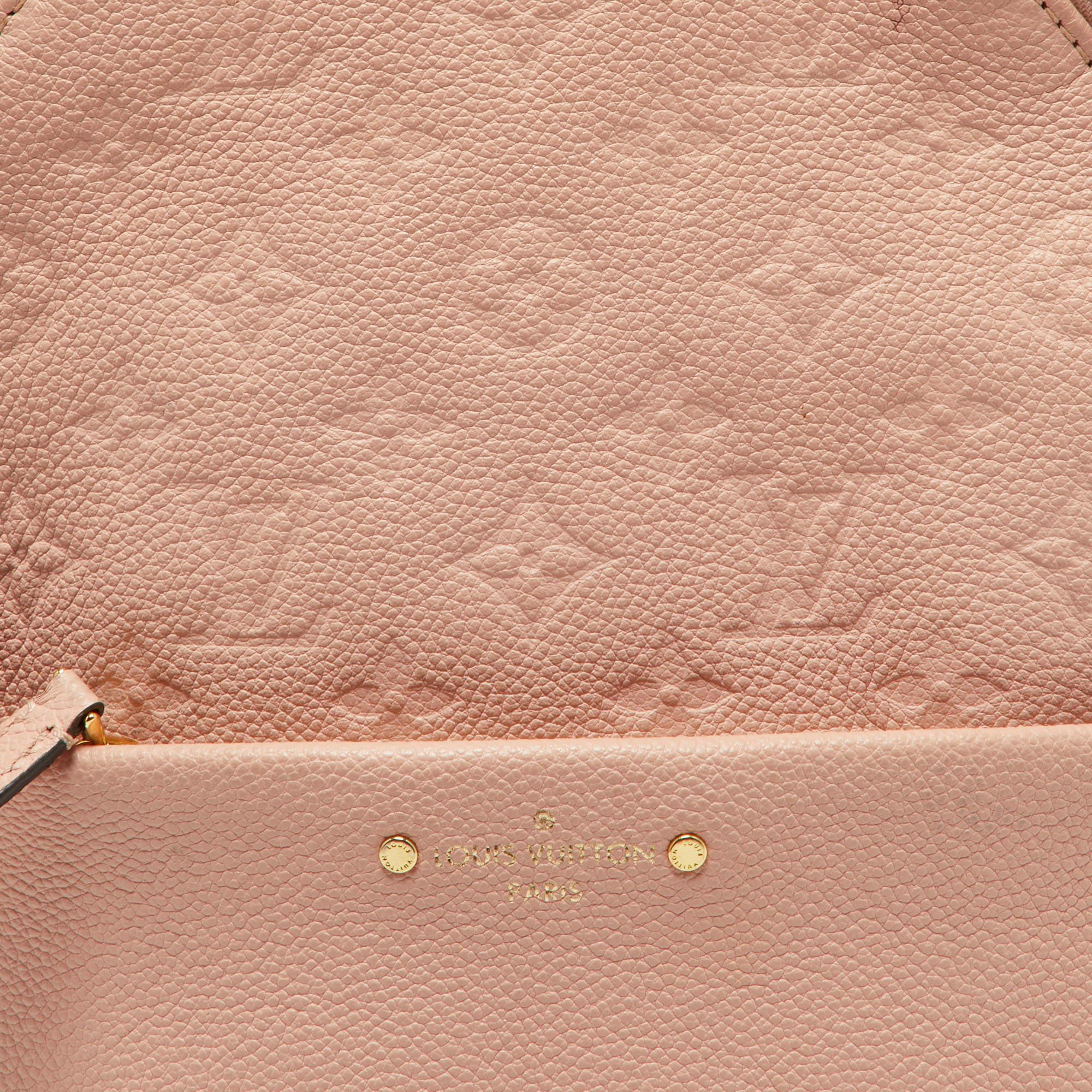 Louis Vuitton Rose Poudre Monogram Empreinte Leather Sorbonne Backpack 2