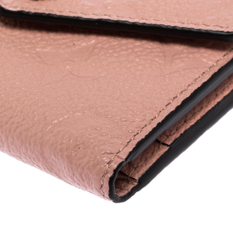 Louis Vuitton, Bags, Authentic Louis Vuitton Empreinte Rose Poudre  Leather Zoe Compact Wallet