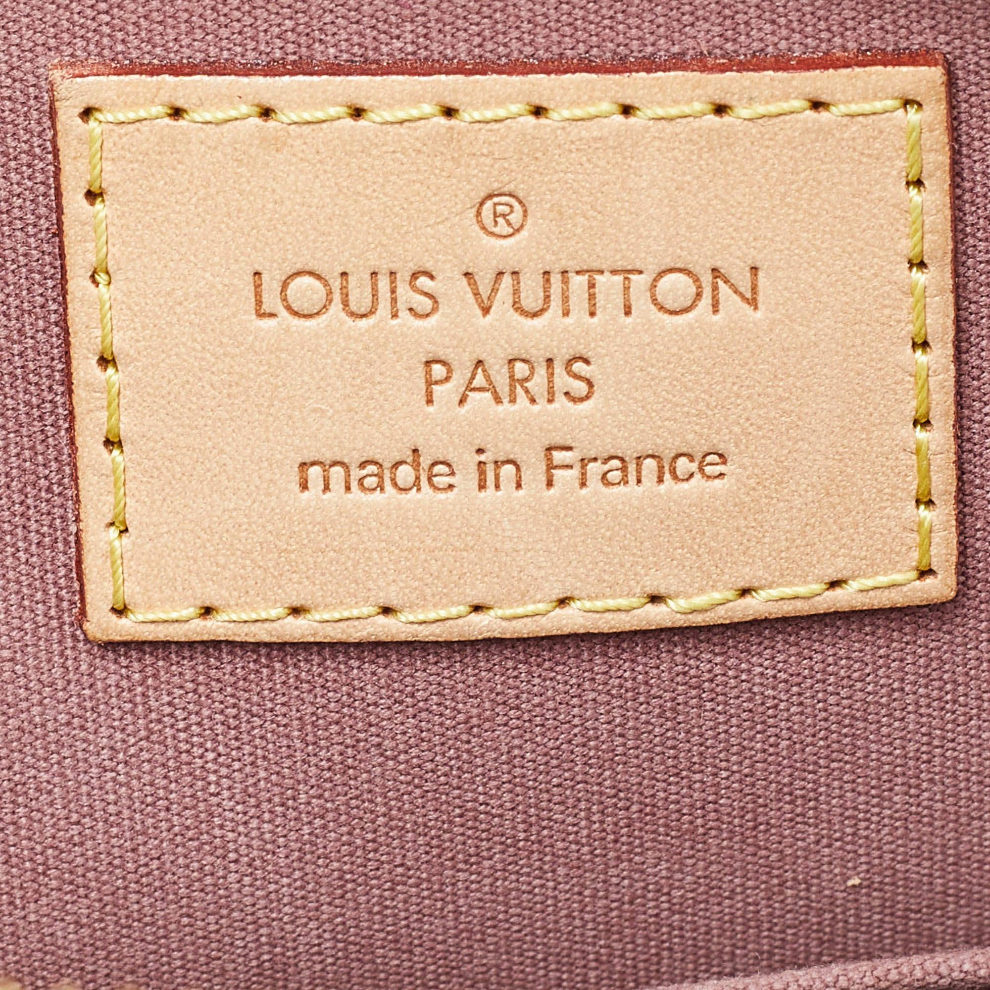 Louis Vuitton Rose Velours Monogram Vernis Alma BB Bag 4