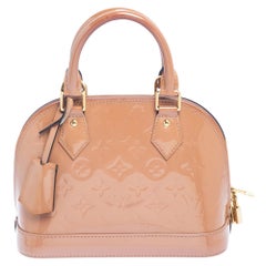 Louis Vuitton Rose Velours Monogram Vernis Alma BB Bag