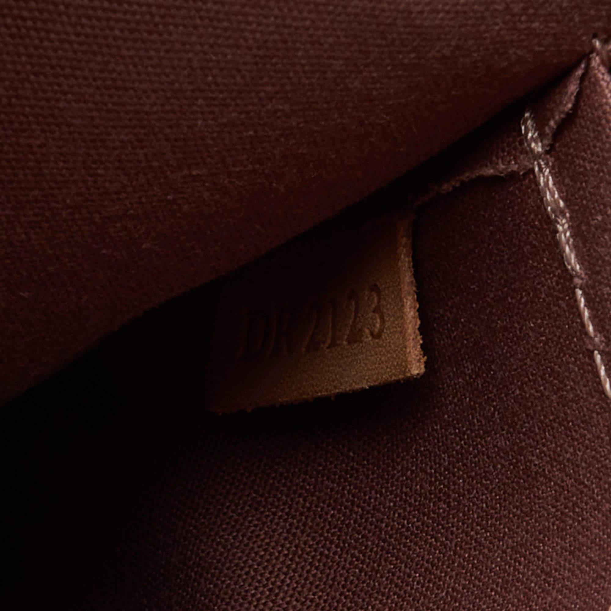 Louis Vuitton Rose Velours Monogram Vernis Brea MM Bag For Sale 5