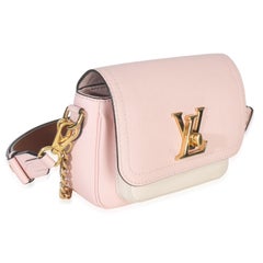 Louis Vuitton Rose Water Grained Calfskin Lockme Tender