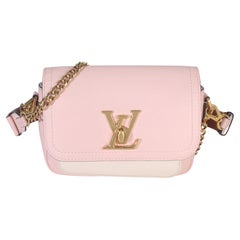 Louis Vuitton Rose Water Grained Calfskin Lockme Tender