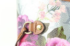 Louis Vuitton Roses Peonies Silver Monogram Garden Neverfull MM With 55lv84s