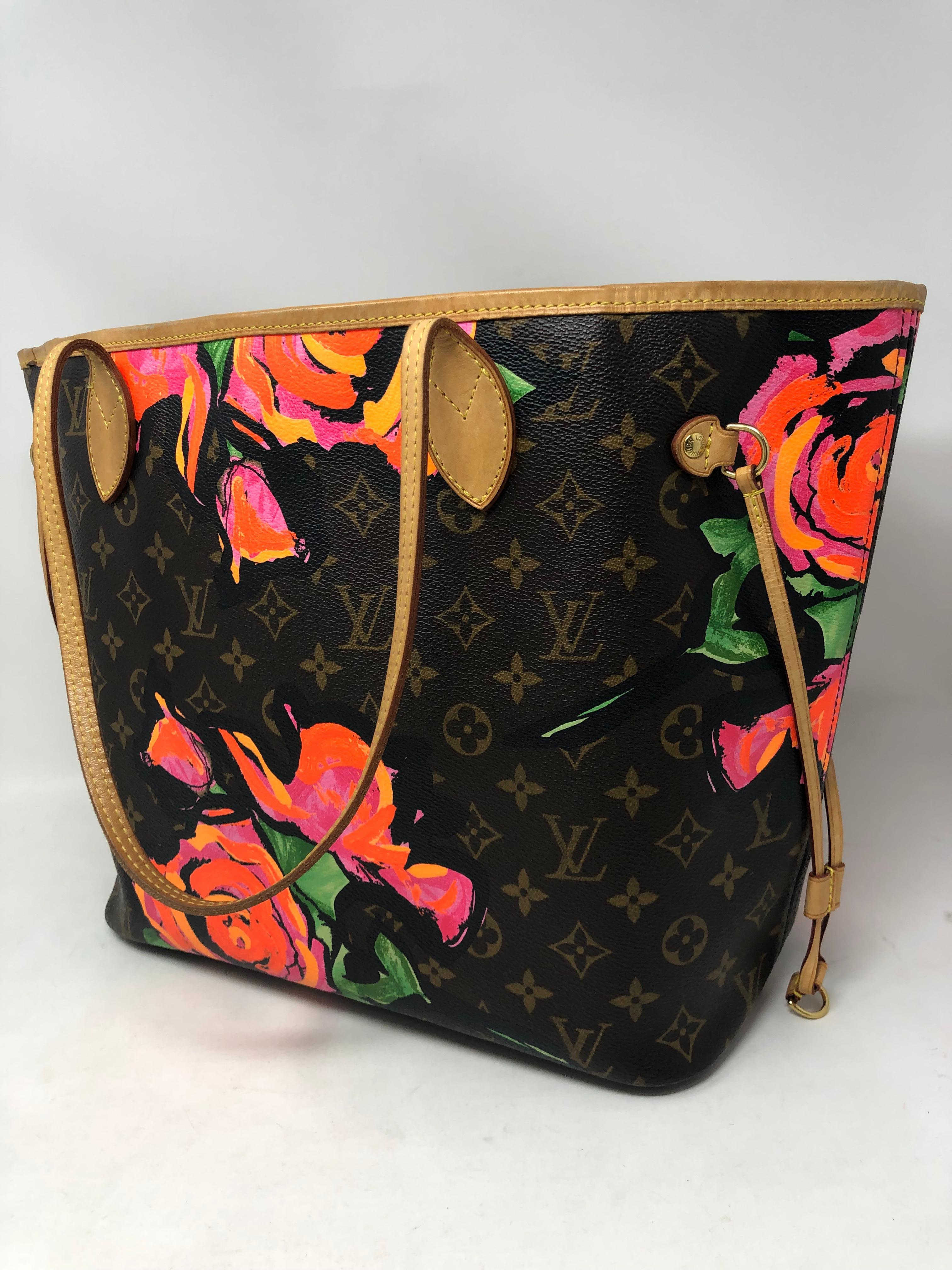 Louis Vuitton Roses Stephen Sprouse Neverfull In Good Condition In Athens, GA