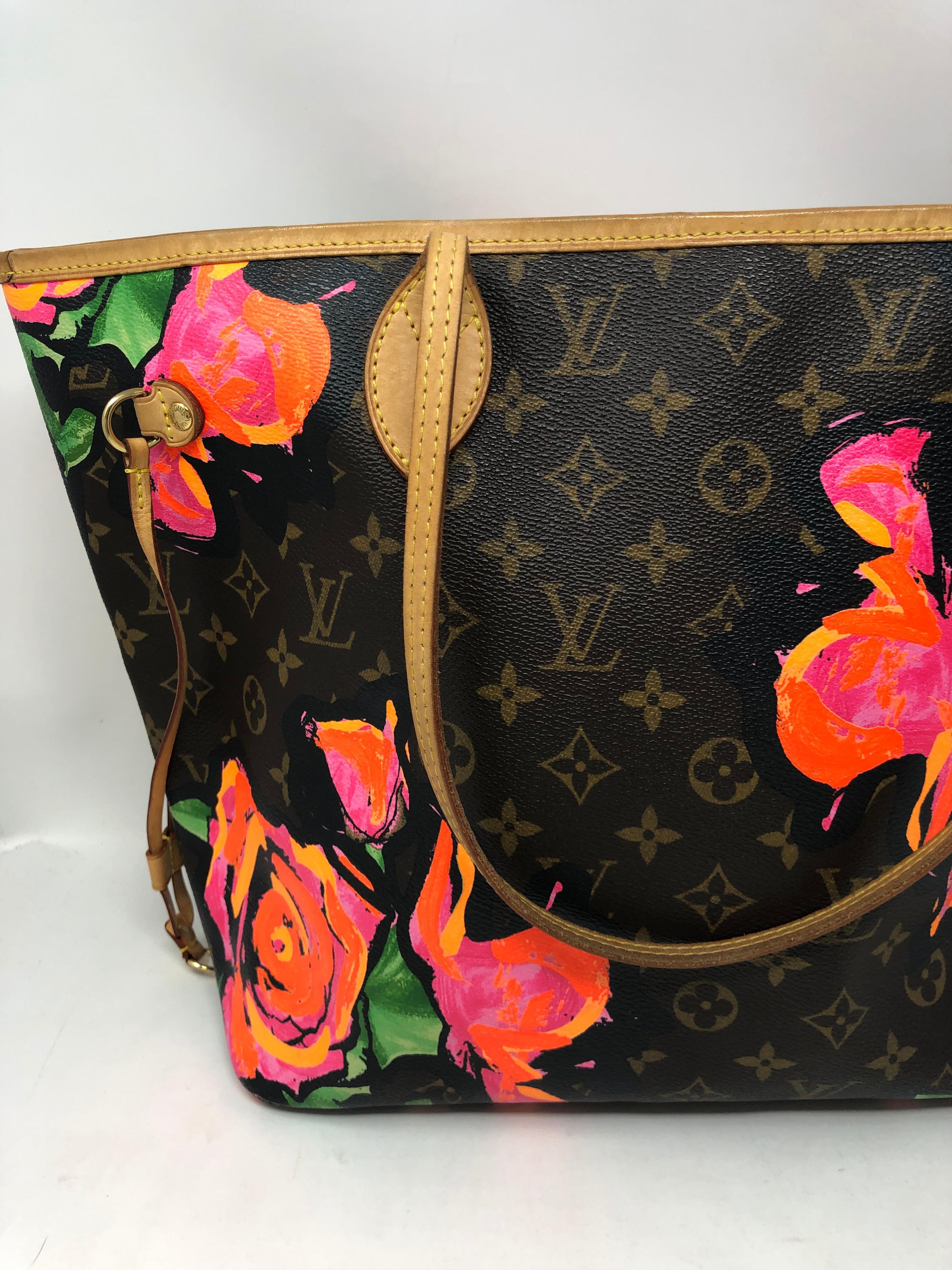 Louis Vuitton Roses Stephen Sprouse Neverfull 3