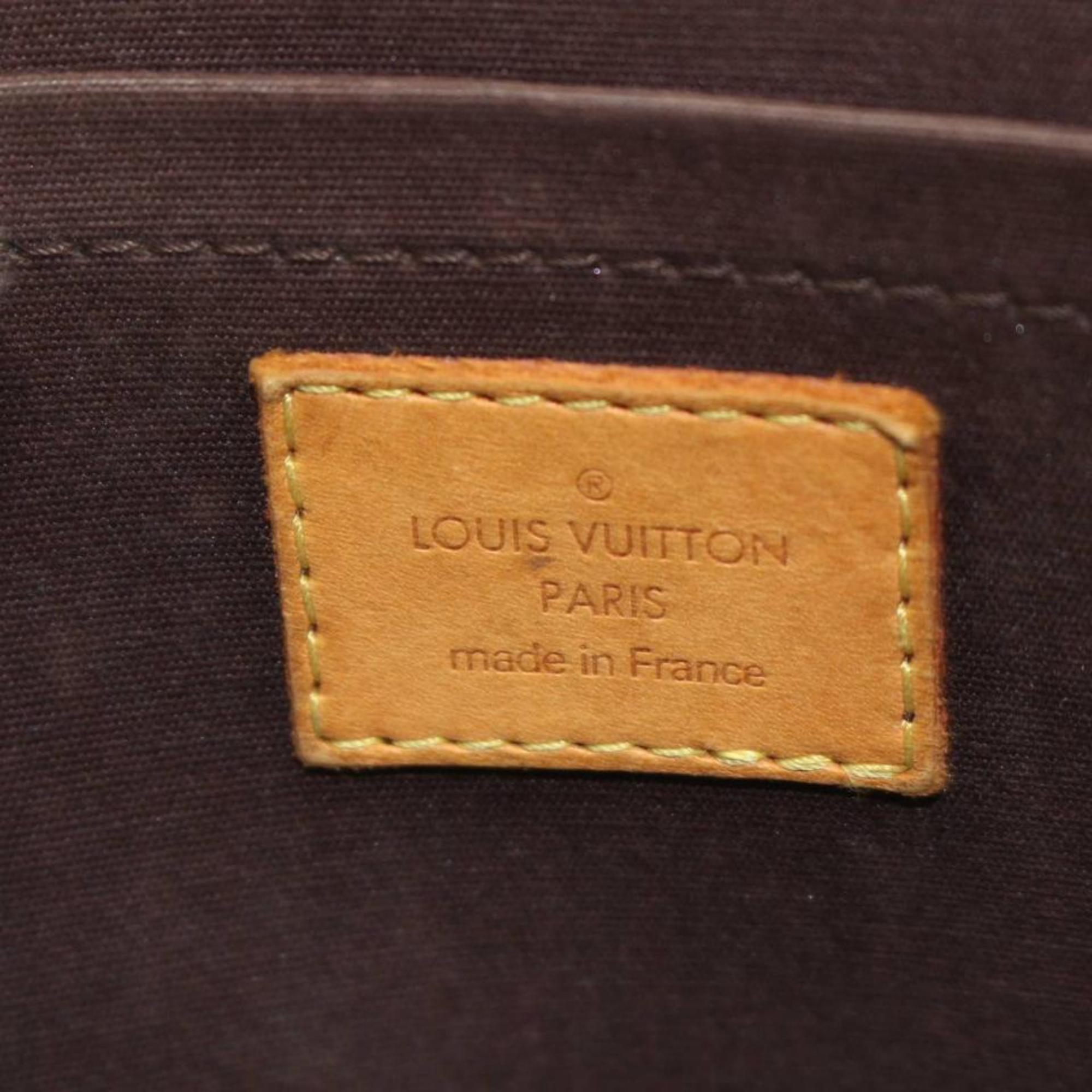 Louis Vuitton Rosewood Amarante Vernis 869970 Burgundy Patent Leather satchel For Sale 4