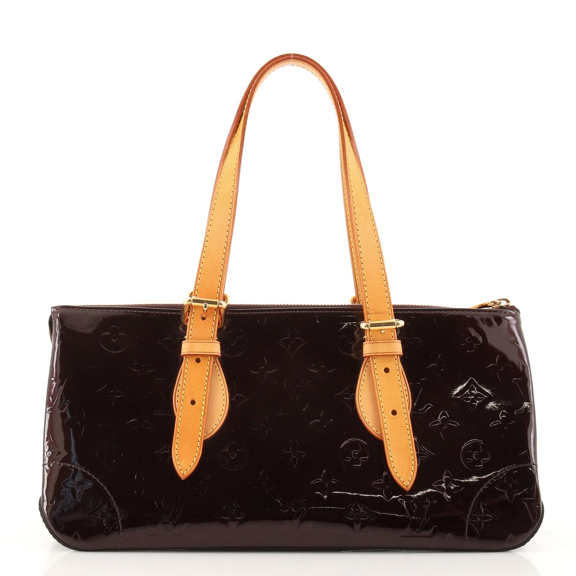 Louis Vuitton Rosewood Avenue Handbag Monogram Vernis In Good Condition In NY, NY