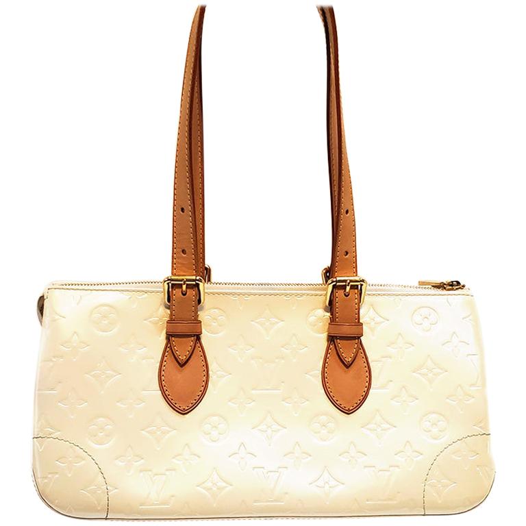 type Telegraf analysere Louis Vuitton Rosewood Avenue Pearl Vernis Monogram Leather Shoulder Bag  For Sale at 1stDibs